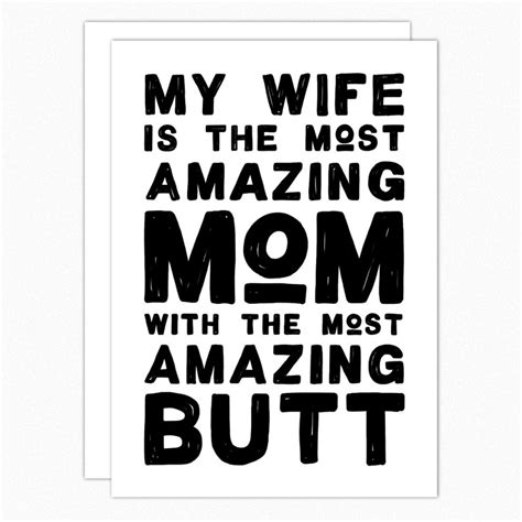 Wife Card Mothers Day For Wife Card Card For Wife Funny Etsy