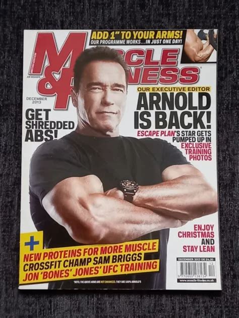 Rare Muscle And Fitness Magazine Arnold Schwarzenegger December