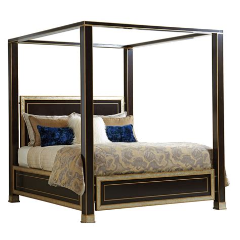 Lexington Carlyle Solid Wood Low Profile Standard Canopy Bed Perigold