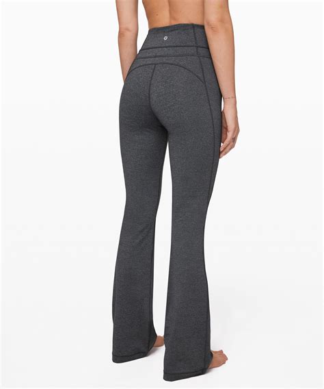Lululemon Womens Groove Pant Flare Online Only 32 Heathered Black