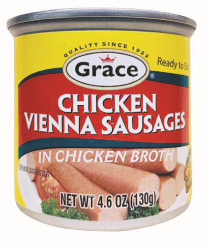 Grace Chicken Vienna Sausages 46 Oz Foods Co