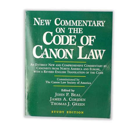 New Commentary On The Code Of Canon Law Catholic Book Centre Accra