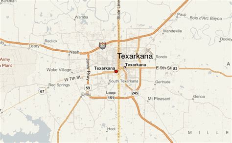 Texarkana Tx Zip Code Map Map