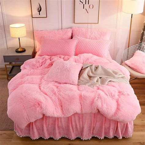 The Softy Pink Bed Set Pink Bedding Pink Bedding Set Pink Room Decor