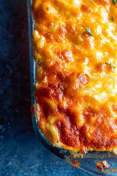 Baked mac and cheese (3 cheeses). Southern Baked Macaroni and Cheese in 2020 | Best macaroni ...