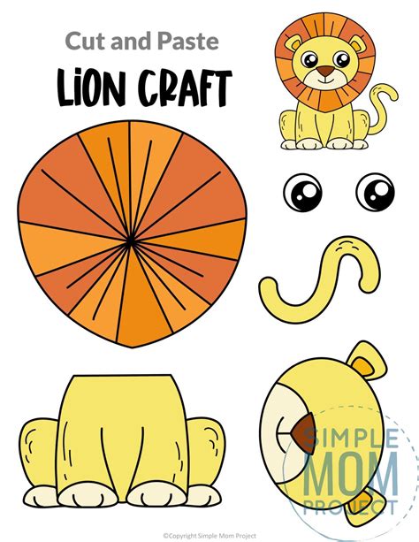 Free Printable Lion Craft Template Artofit