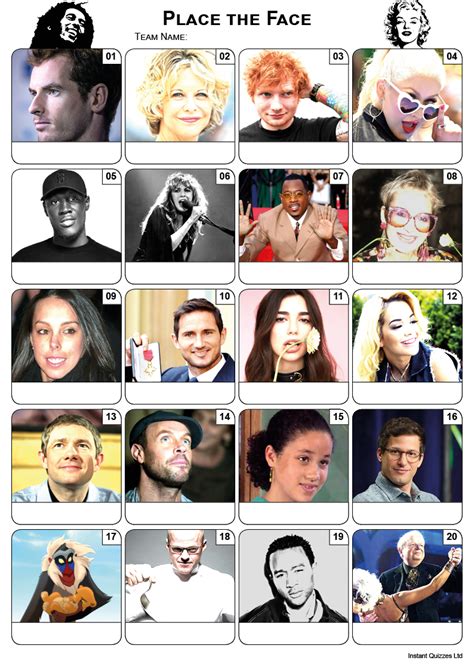 New Free Picture Quizzes With Answers Pub Quiz Questions Celebrity