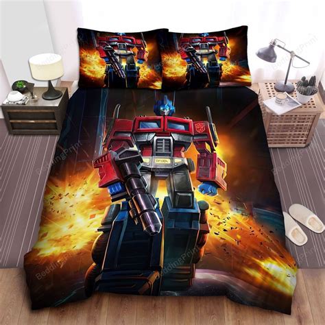 Transformer Optimus Prime Unflinching Walk Bed Sheets Duvet Cover Bedding Sets HomeFavo