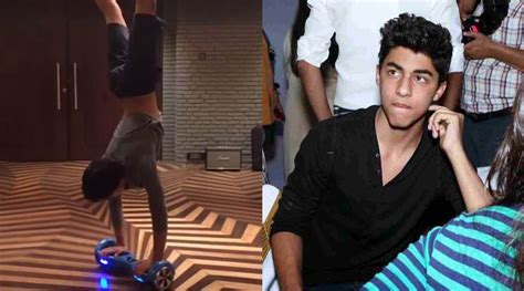Shah Rukh Khans Son Aryan Does A Perfect Handstand And Rides