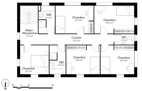 Plan De Maison 8 Chambres