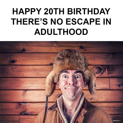 Funny 20th Birthday Meme