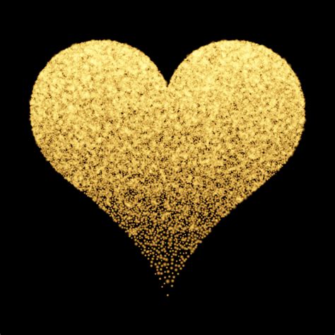 Gold Sparkle Heart Background 209934 Vector Art At Vecteezy