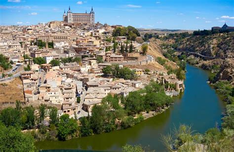 Toledo Skyline In Castile La Mancha Spain Stock Photo Image Of