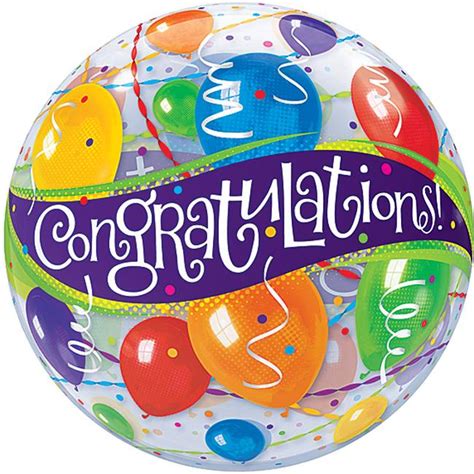 Congratulations Bubble Balloon Balloon Blast