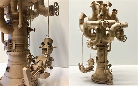 Greg Olijnyk Creates Incredible Cardboard Sculptures Inspired By