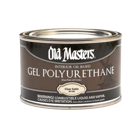 Old Masters Satin Clear Oil Based Polyurethane 1 Pt 85108 Zoro