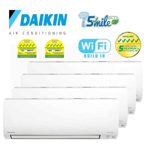Daikin Aircon Inverter Ismile Eco R32 5 Ticks TV Home Appliances