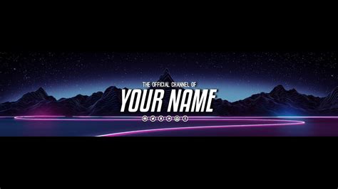 Free Twitch Banner Retro Style Graphics Youtube