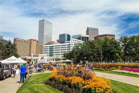 Civic Center Park In Downtown Denver Editorial Image Image Of Blue