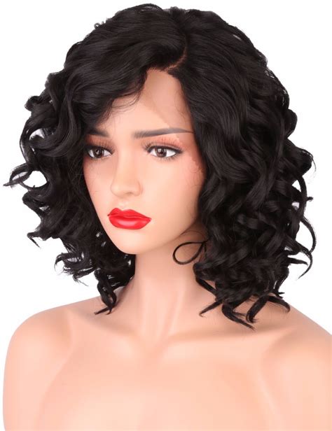 Nadula offers short black and short blonde wig for black women. Short Bob Wigs for Black Women Body Wave Synthetic Lace ...