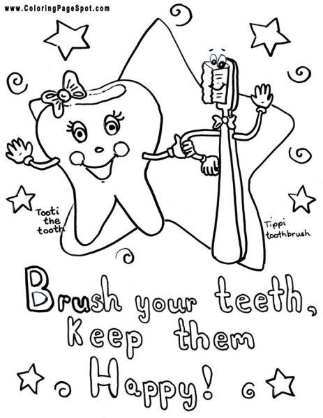 Free Dental Coloring Pages For Kids Find More Dental Coloring Page