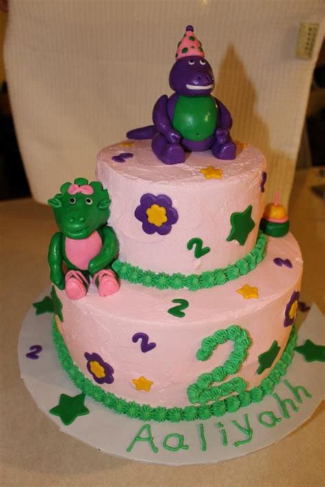 Barney And Baby Bop Cake Kids Birthday Party Birthday Party Kids Birthday