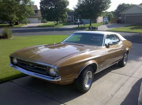 71 Mustang Grande 1971 Ford Mustang Yellow And Brown Blue Chevrolet