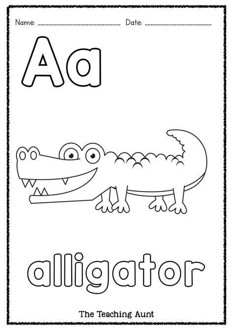 A Is For Alligator Art And Craft The Teaching Aunt