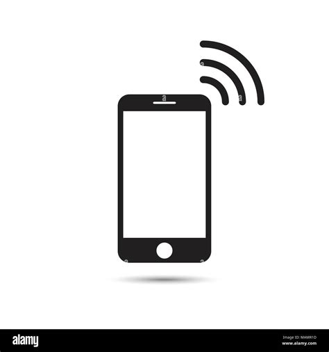 Smartphone Symbol In Trendigen Flat Style Auf Weißem Hintergrund Handy