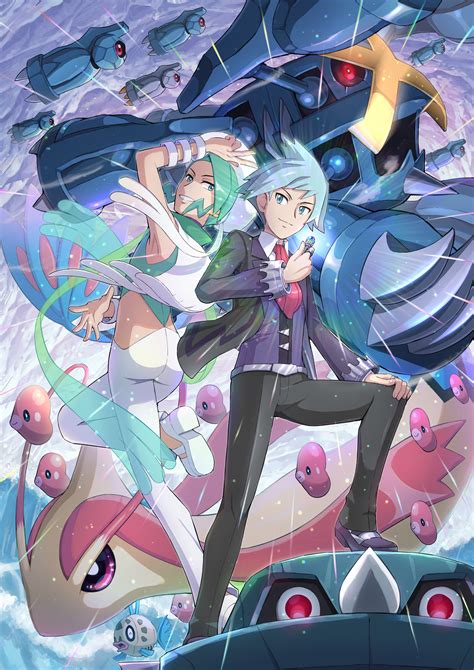 Steven Stone Milotic Luvdisc Metagross Wallace And 4 More Pokemon