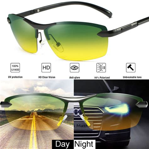 polarized sunglasses day night vision uv400 eyewear driving pilot sun glasses online shopping