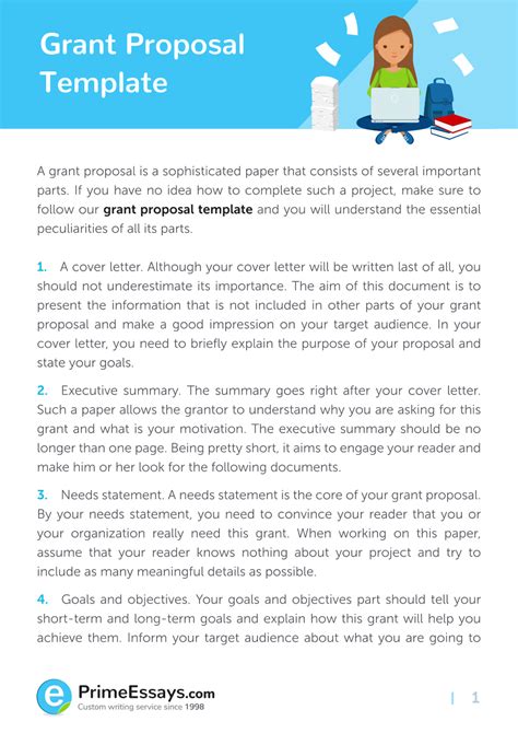 How To Write A Grant Proposal For Education Writing Tips