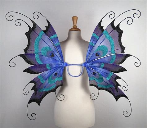 Beautiful Blue Wings Gossamer Wings Blue Fairy Wings Fairy Photography