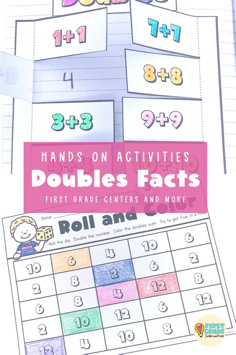 Doubles Facts In Math Addition Fluency Strategy First Grade Centers