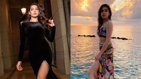 From Nora Fatehi To Sara Ali Khan Bollywood Divas Sizzle In Their
