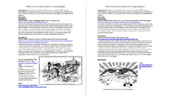 .section 1 imperialism worksheet fill out the chart by writing in the correct answers to the questions the forces of imperialism 1. Motives for U.S. Imperialism: An Inquiry-Based, Primary Source Lesson