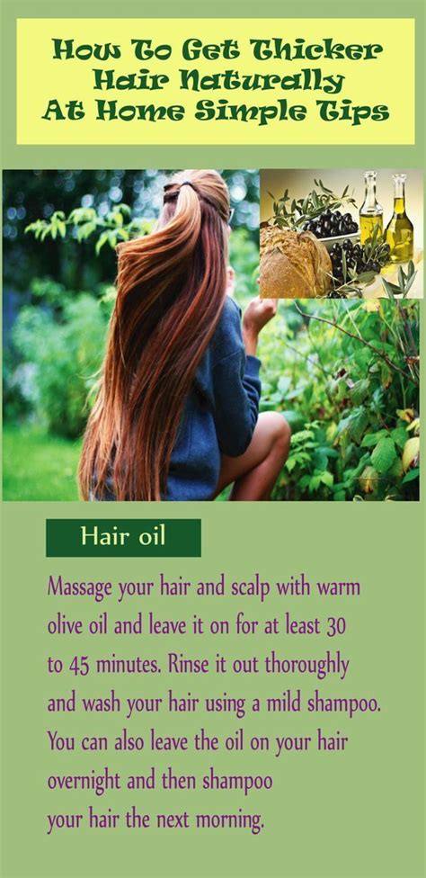 The signs of healthy hair include thick, soft, and shiny hair. How To Get Thicker Hair Naturally At Home - Hair Designer ...