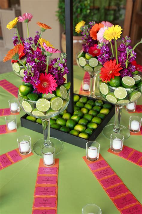 Lime Centerpiece Cinco De Mayo Wedding Mexican Bridal Showers Cinco De Mayo Party Decorations
