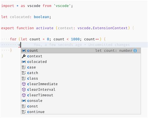 IntelliSense In Visual Studio Code