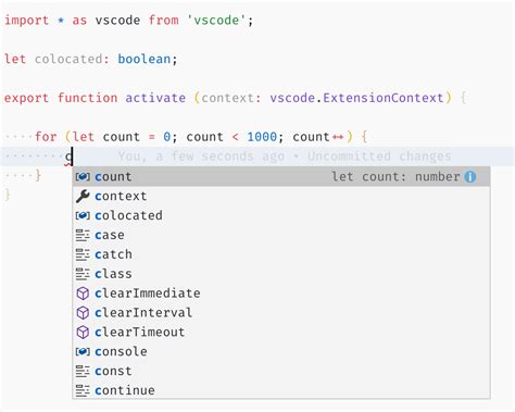 Intellisense In Visual Studio Code