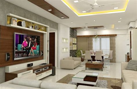 Interior Design Ideas From A 3bhk Flat In Hyderabad Homify Hall