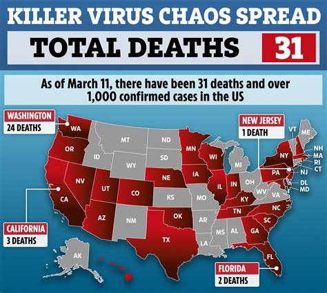 Coronavirus Us Map Where Have Cases Been Confirmed In The United States