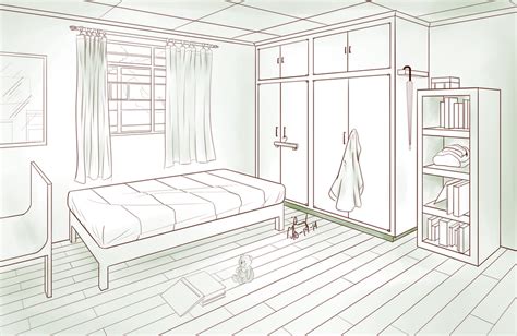 Bedroom Two Point Perspective By Pixelizedfate On Deviantart