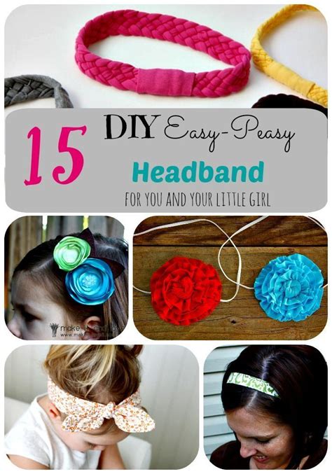 15 Diy Easy Peasy Headbands For You And Your Little Girl Diy