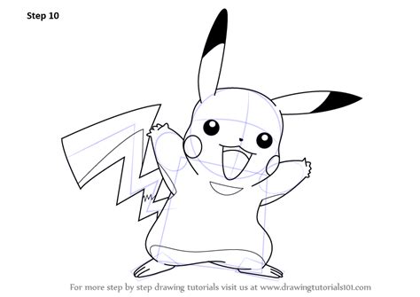 Learn How To Draw Pikachu From Pokemon Pokemon Step By Step Drawing