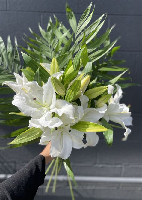 Easter Lily Bouquet The Flower Alley
