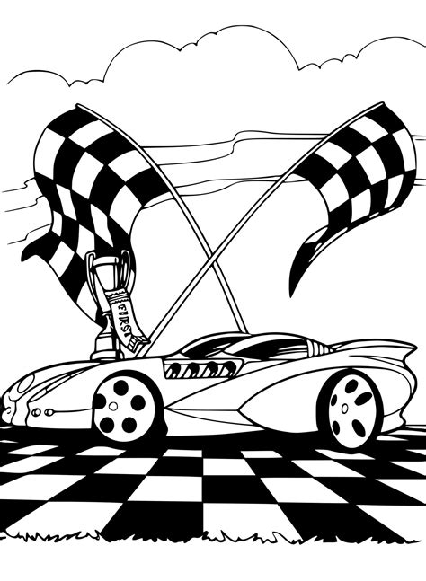 Racing Track Car Coloring Pages Coloring Cool