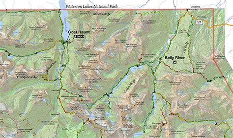 Glacier National Park Interactive Map Belly River