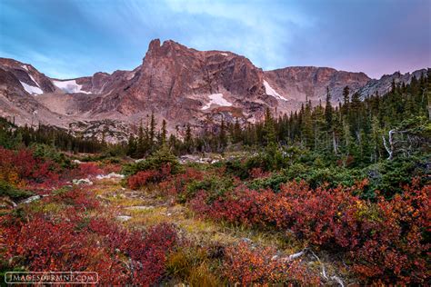 Scarlet Autumn H Notchtop Mountain Rocky Mountain National Park