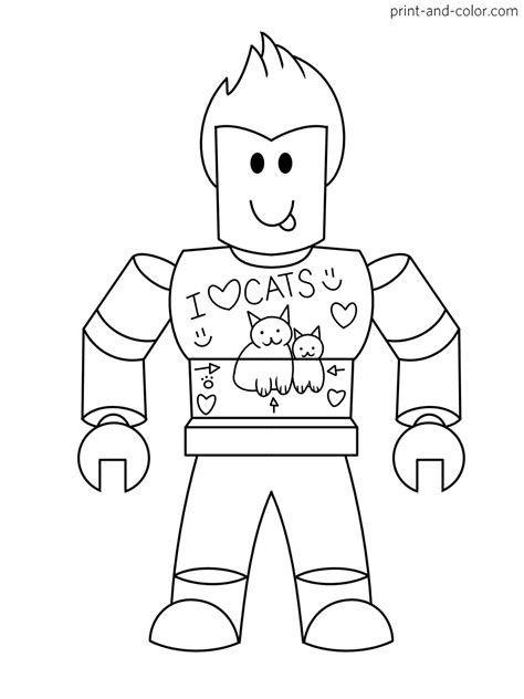 Free Printable Coloring Pages Roblox Printable Templates